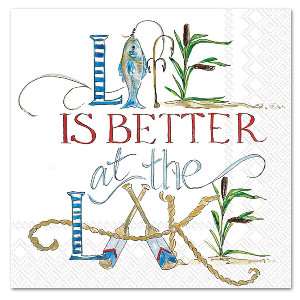 Lake Life Paper Luncheon Napkins