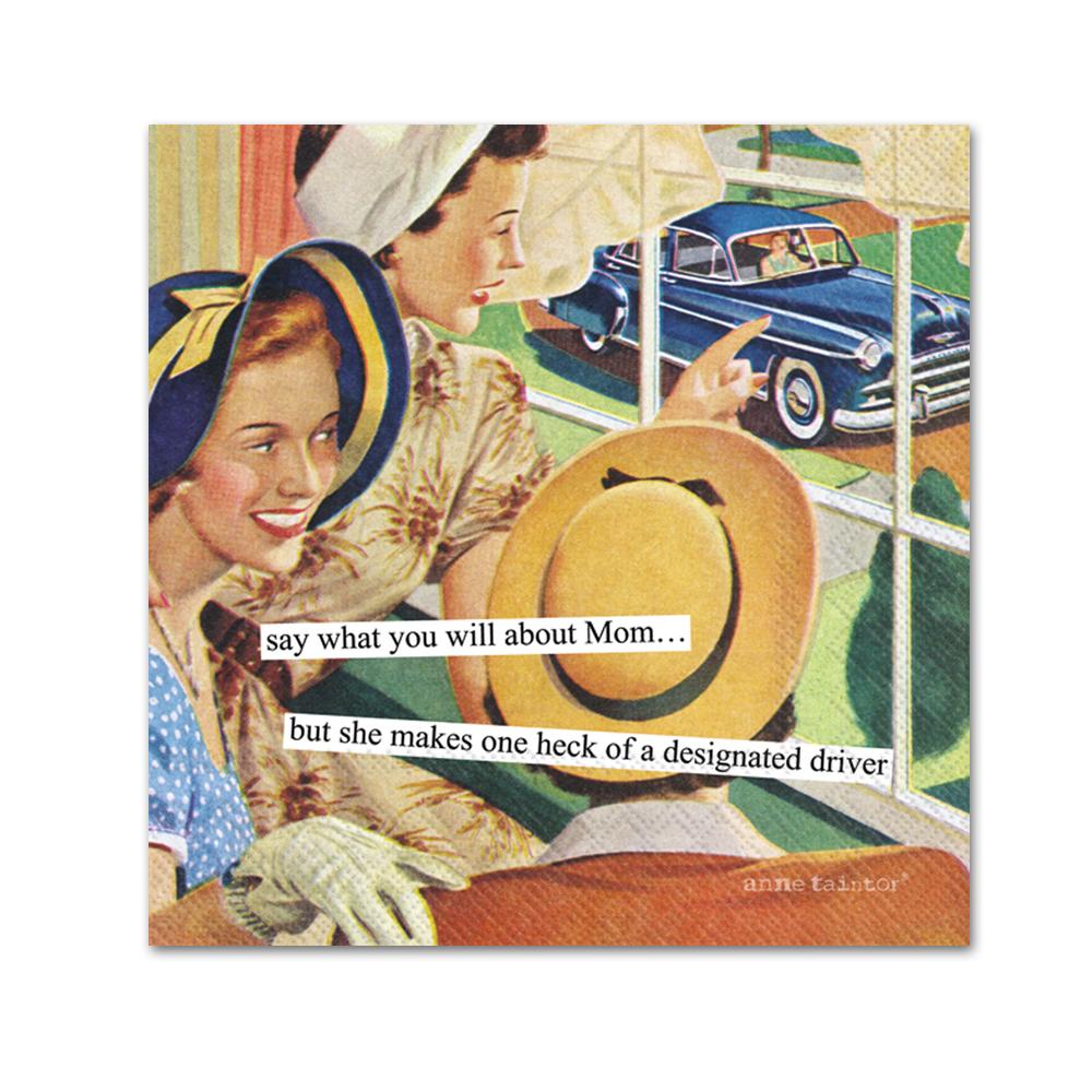 Designated Driver Funny Cocktail Napkins by Anne Taintor