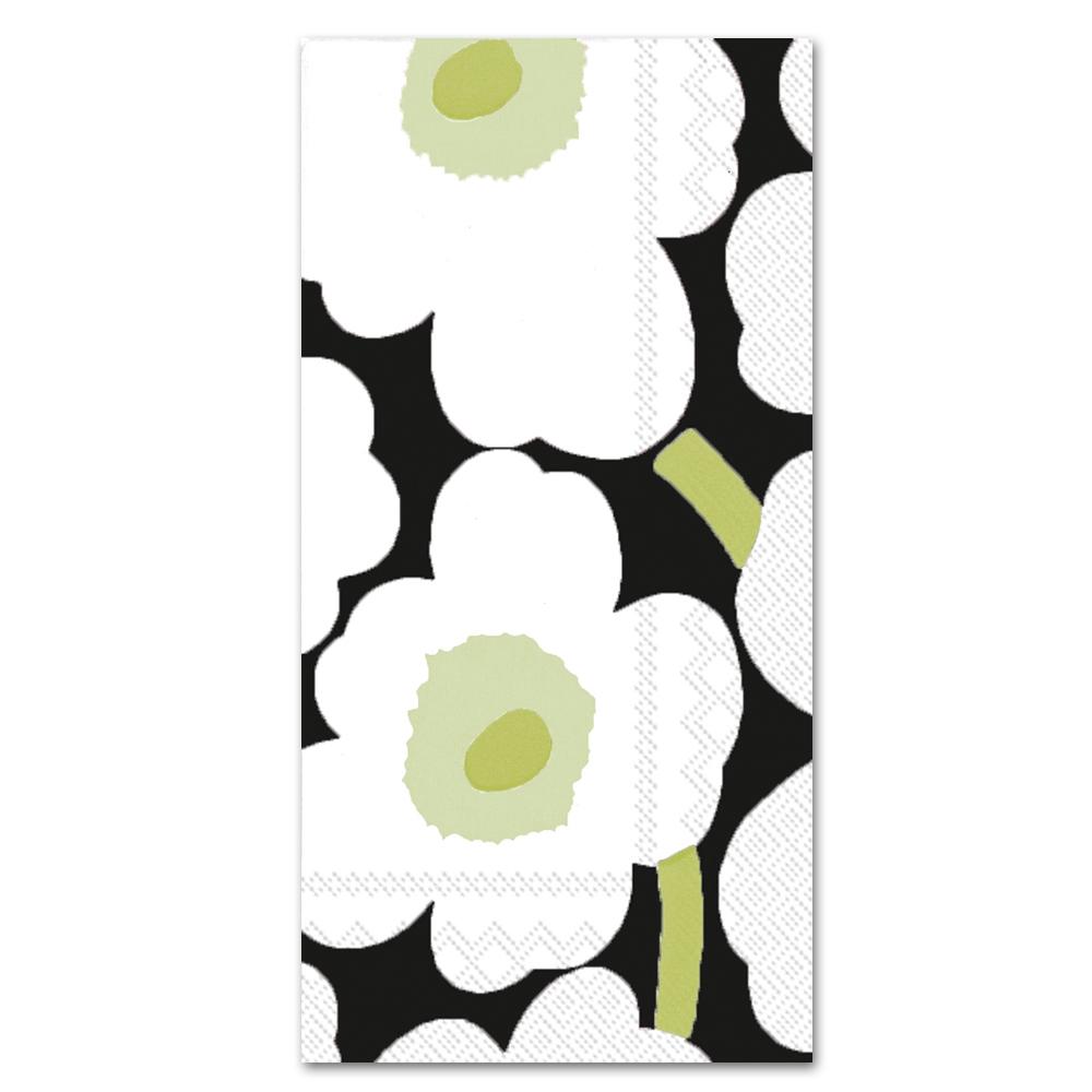 Unikko Black by Marimekko Paper Guest Towels - Buffet Napkins