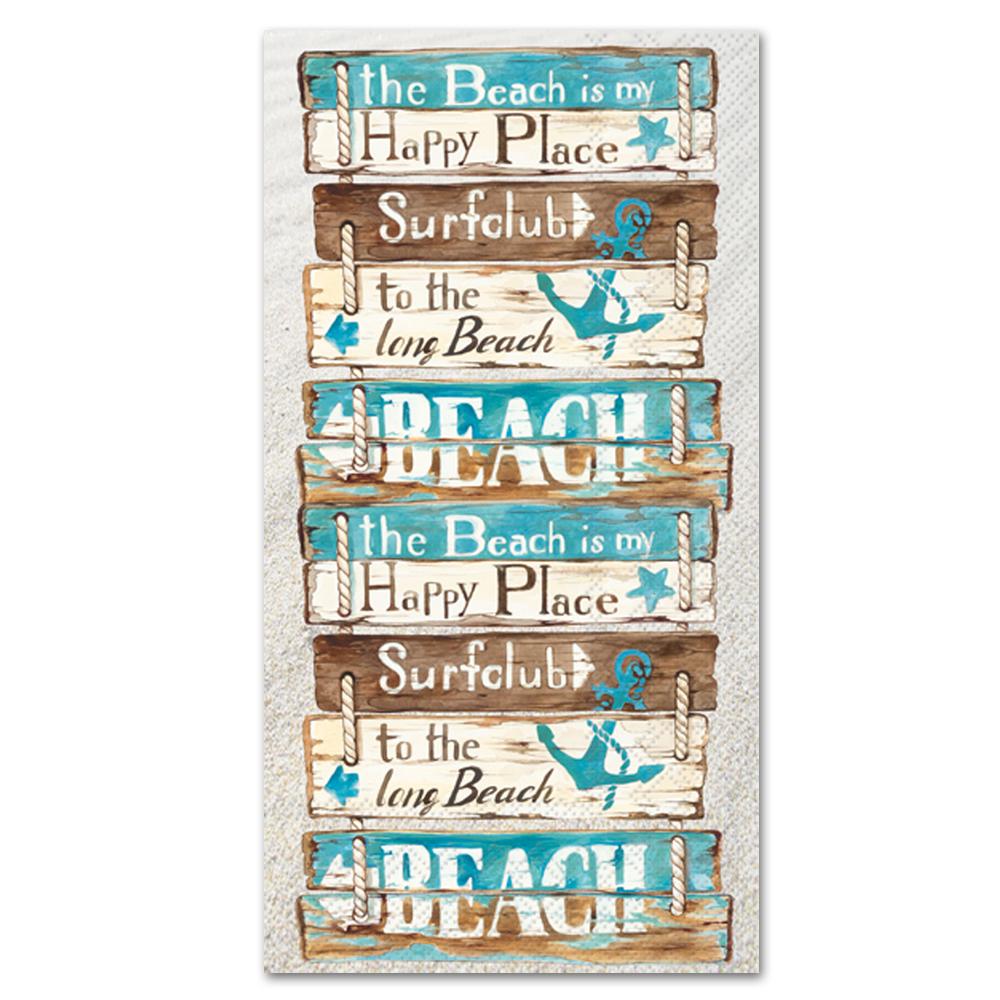 Happy Place at the Beach Paper Guest Towels