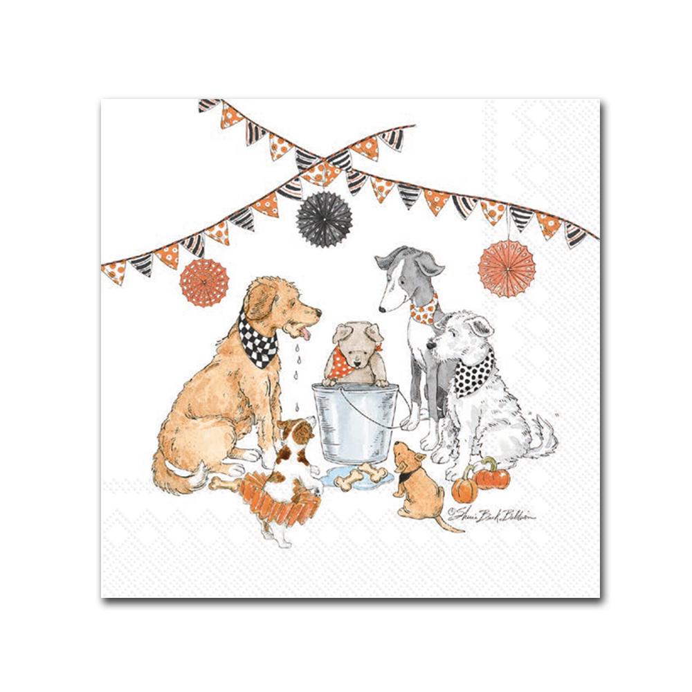 Dogs Halloween Party Beverage Napkins