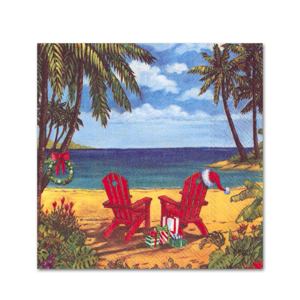 Christmas at Discovery Bay Paper Beverage Napkins