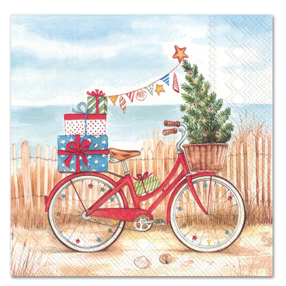 Christmas at the Seaside Paper Luncheon Napkins