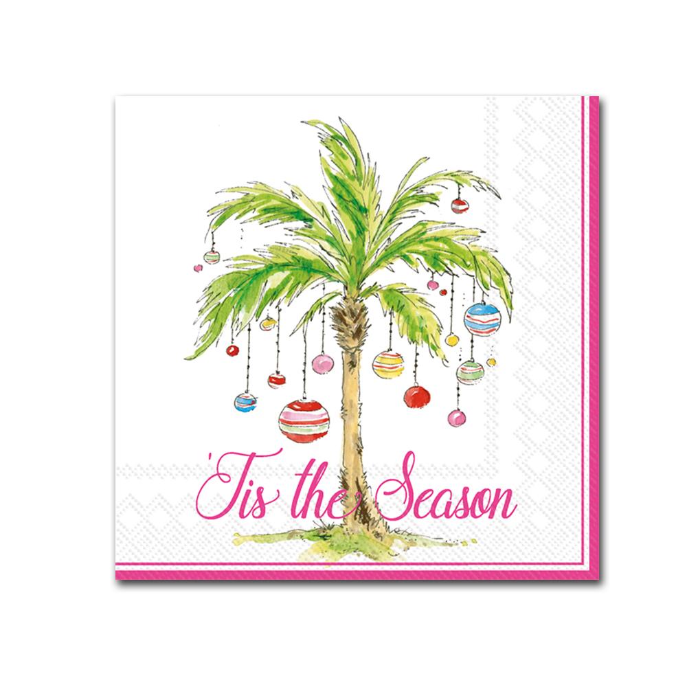 Ornament Palm Trees Paper Beverage Napkins