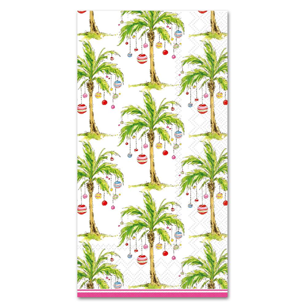 Ornament Palm Trees Paper Guest Towels - Buffet Napkins