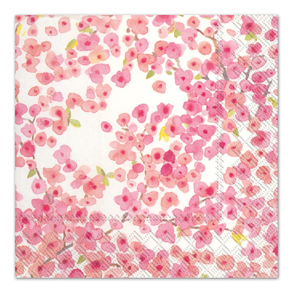 Meryl Pink Blossoms Paper Luncheon Napkins