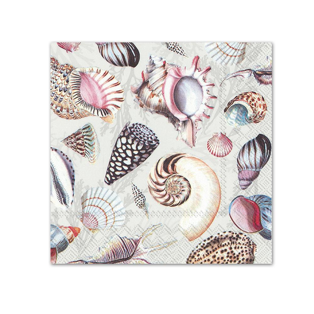 Shells Of The Sea Paper Beverage Napkins