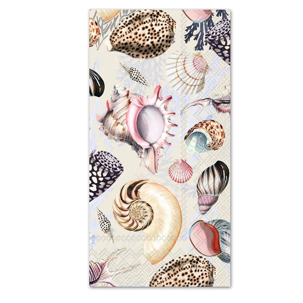 Shells Of The Sea Paper Guest Towels - Buffet Napkins