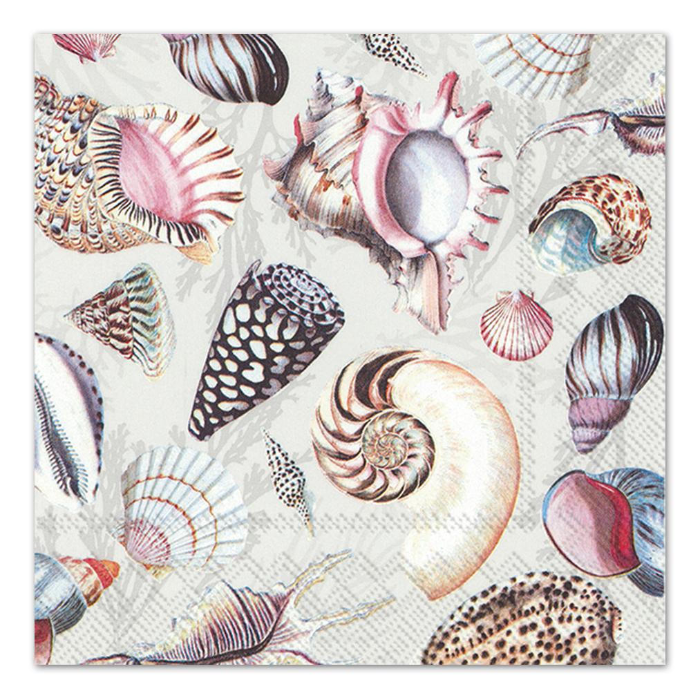 Shells Of The Sea Paper Luncheon Napkins
