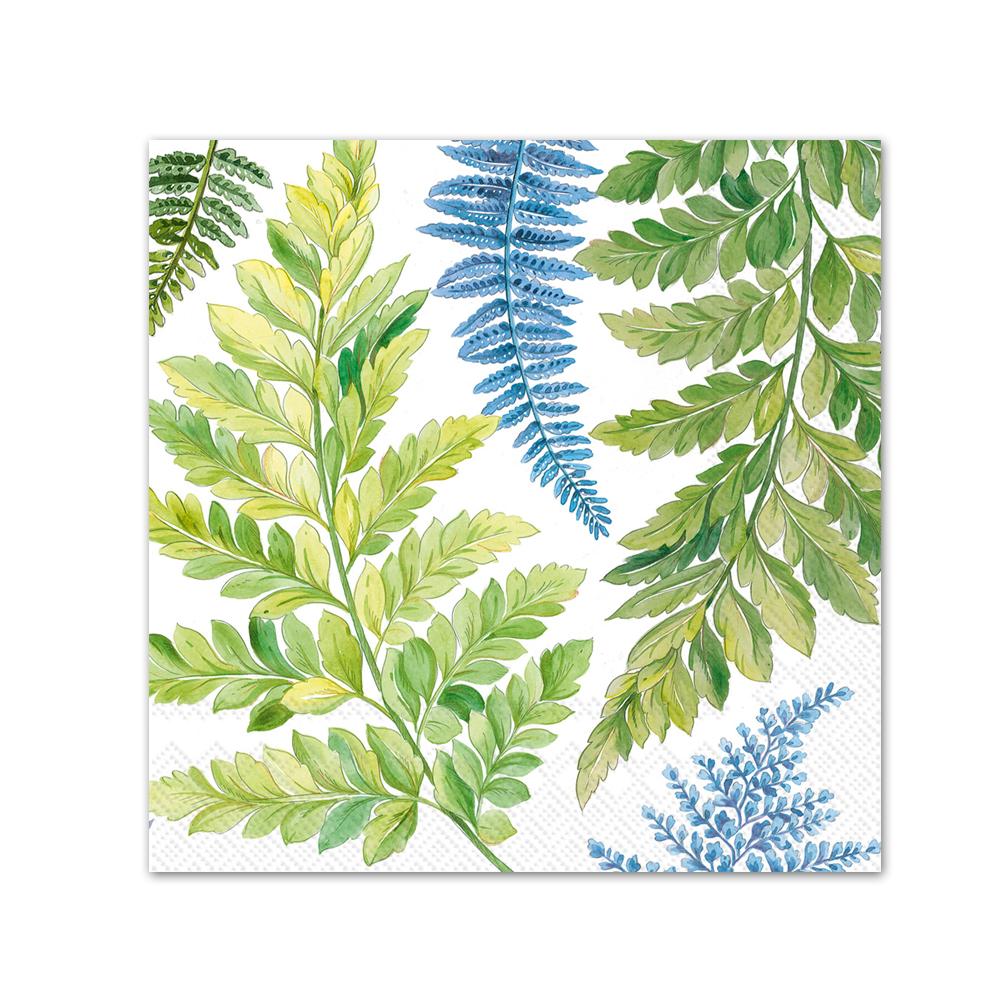 Arwea Botanical Ferns Paper Beverage Napkins