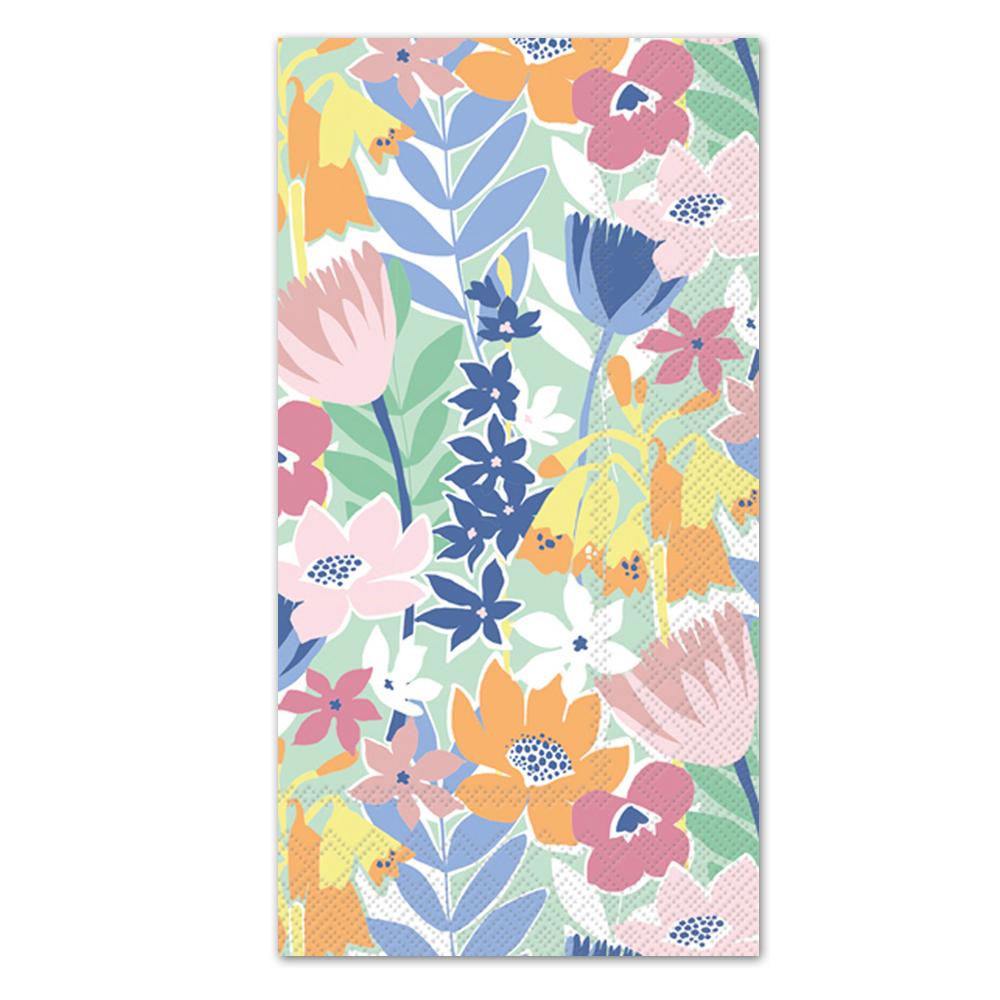 Flower Collage Paper Guest Towels - Buffet Napkins