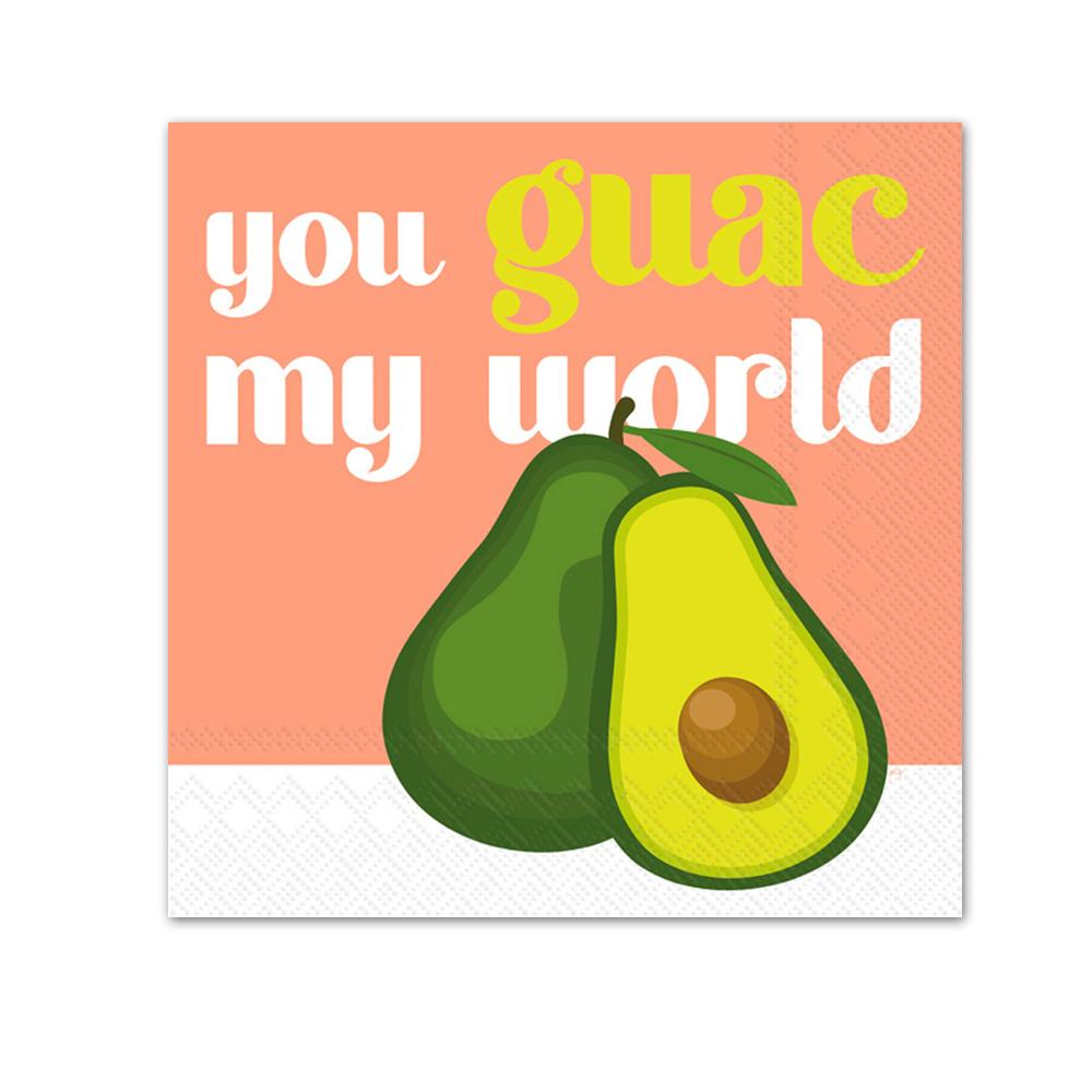Guac My World Paper Beverage Napkins