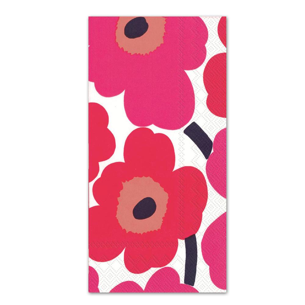 Marimekko - Unikko Red Paper Guest Towels