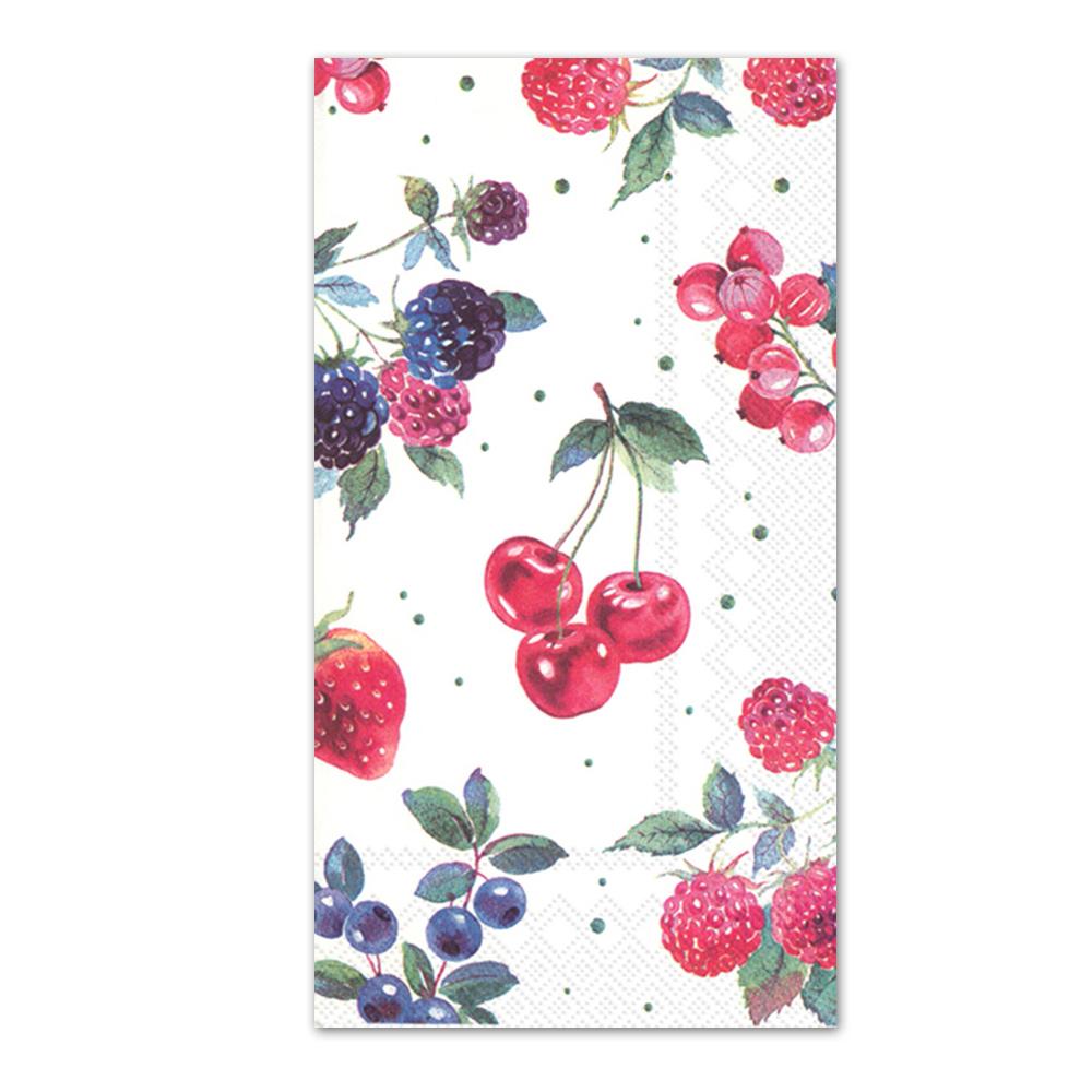 Red Summer Fruits Paper Guest Towels