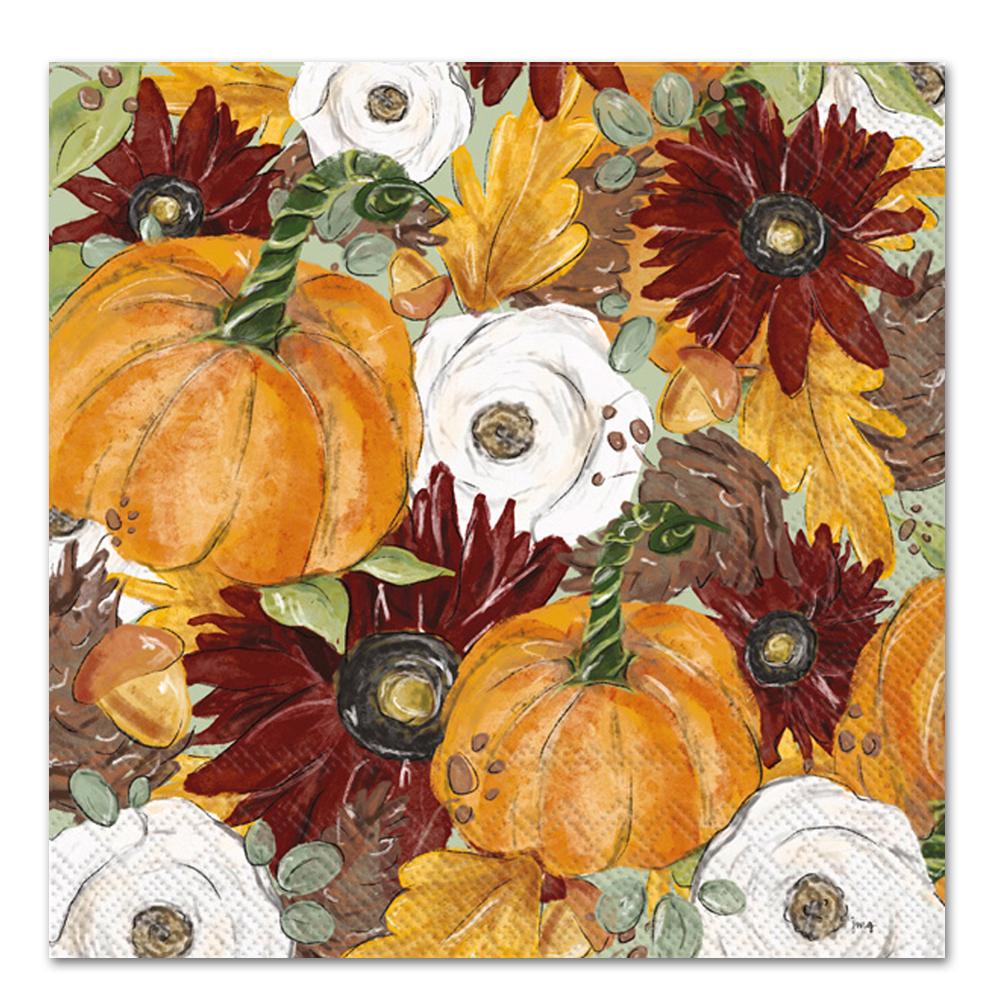 Fall Foliage Paper Luncheon Napkins