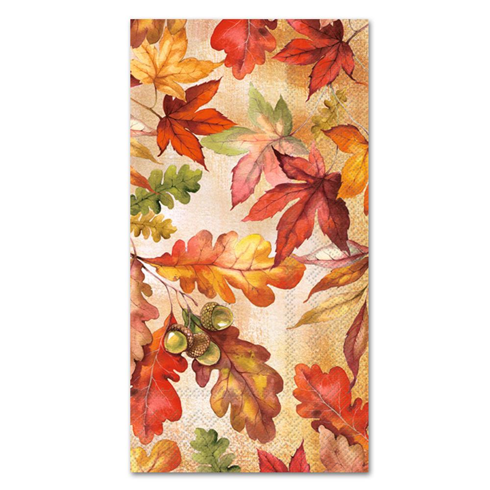 Bright Autumn Paper Guest Towels - Buffet Napkins