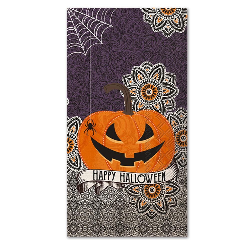 Happy Halloween Pumpkin Paper Guest Towels