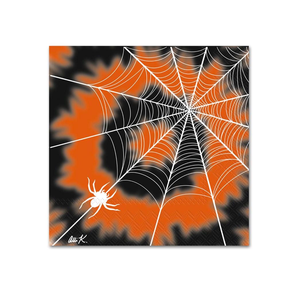 Halloween Spider Web Paper Beverage Napkins