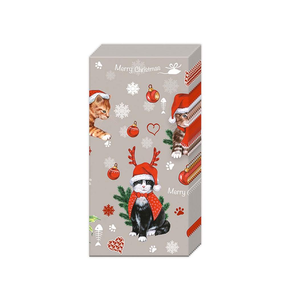 Christmas Kitty Party Paper Pocket Tissues