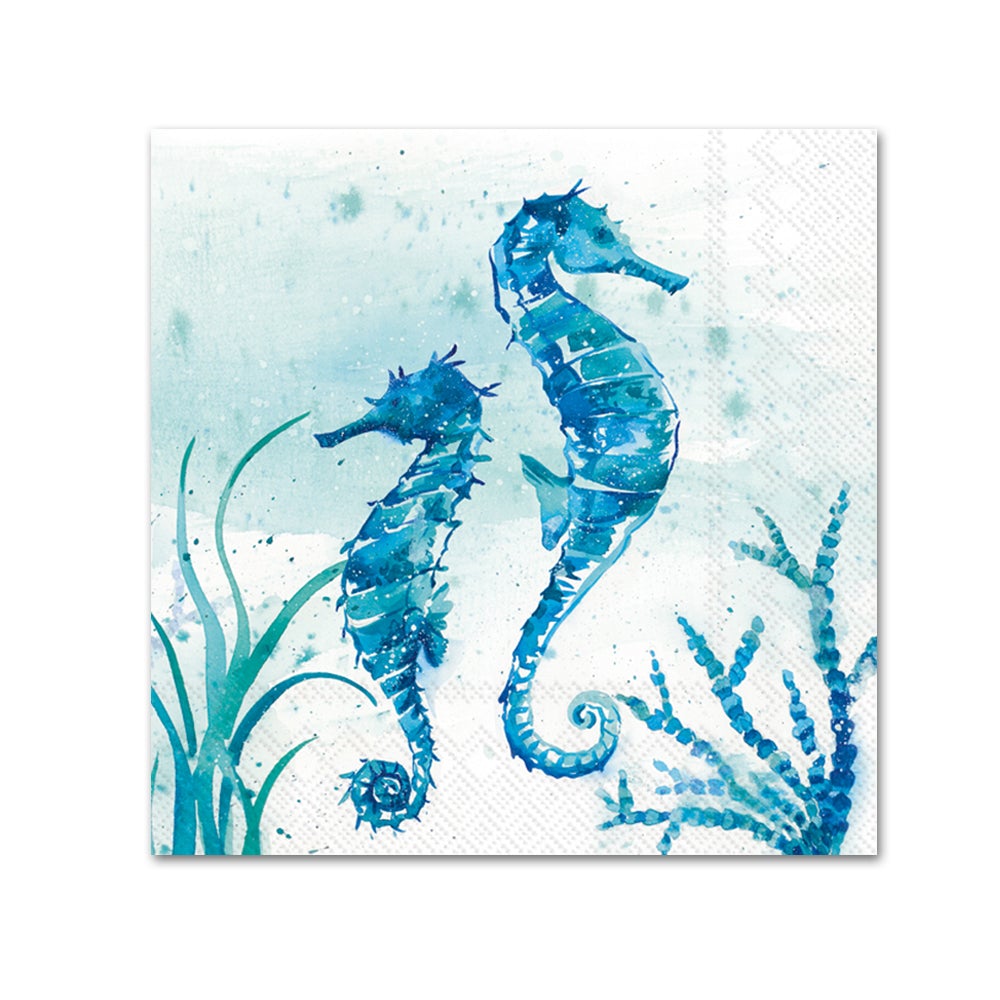Aquaworld Seahorse Paper Beverage Napkins