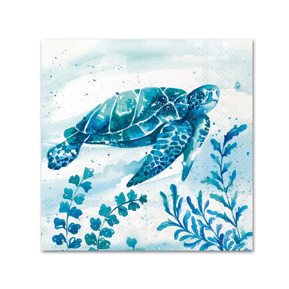 Aquaworld Sea Turtle Paper Beverage Napkins