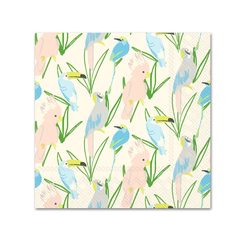 Parrots Pandemonium Paper Beverage Napkins