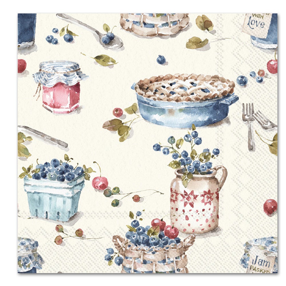Blueberries - Sweet Treats Paper Luncheon Napkins