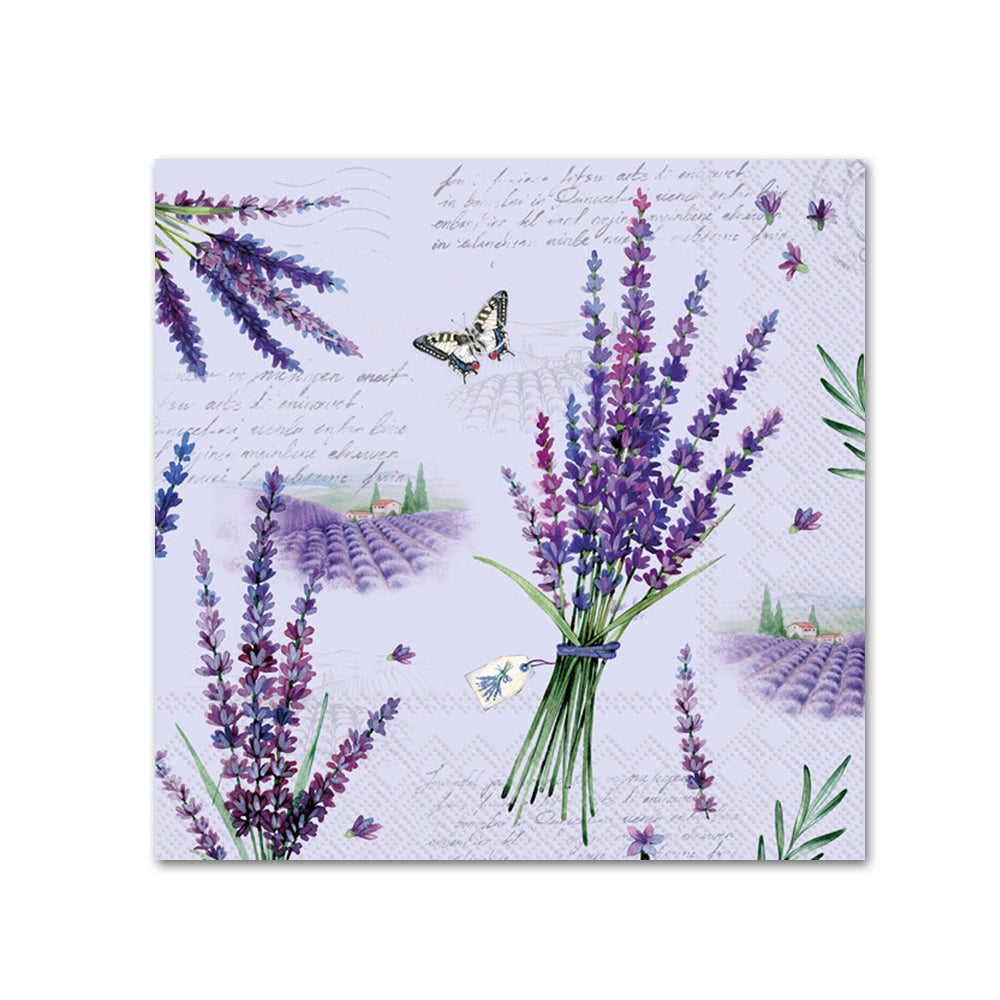 Viola Lavender Paper Beverage Napkins