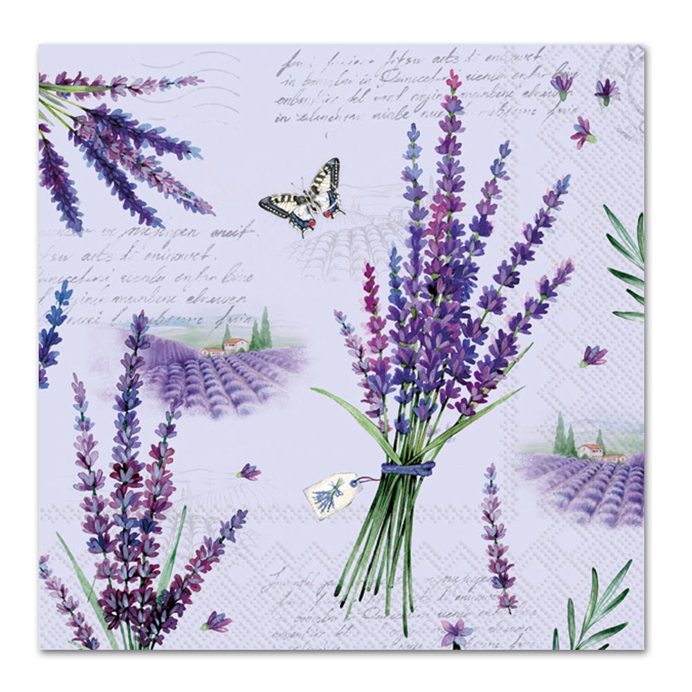 Viola Lavender Paper Luncheon Napkins