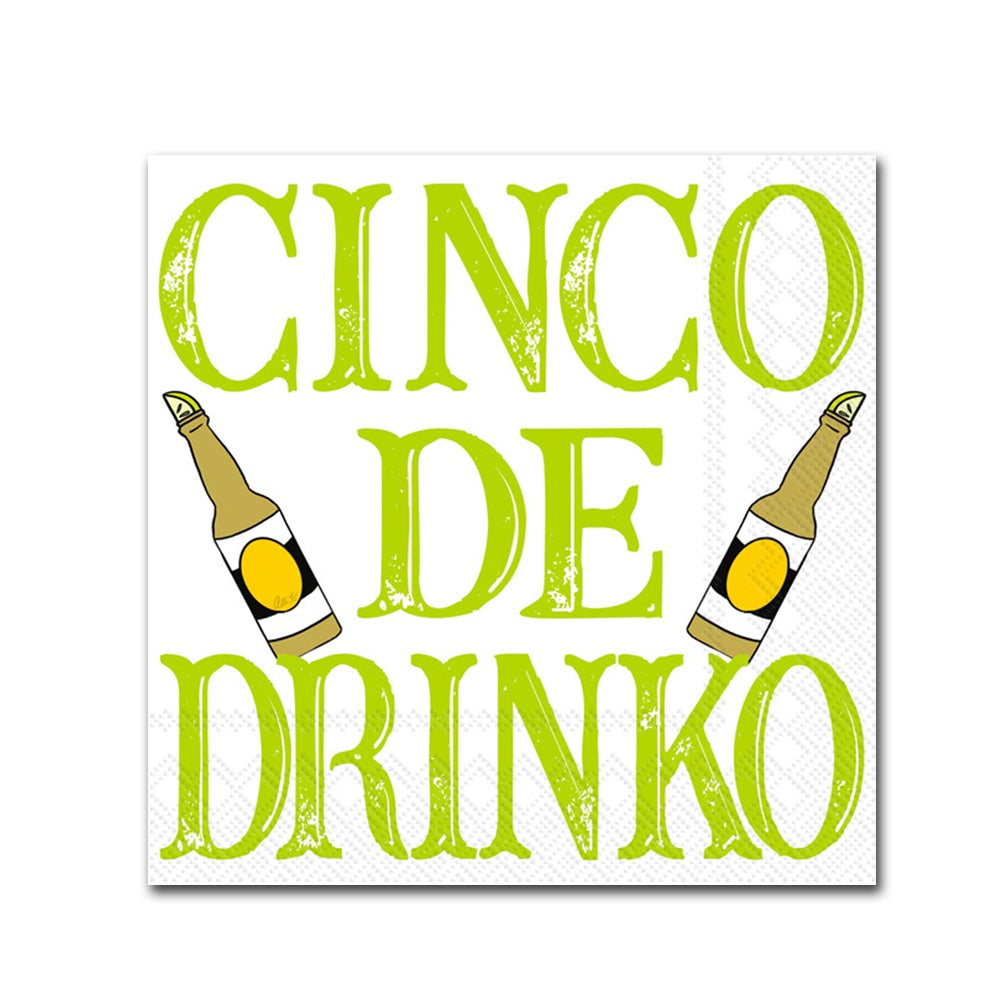 Cinco De Drinko Funny Paper Cocktail Napkins