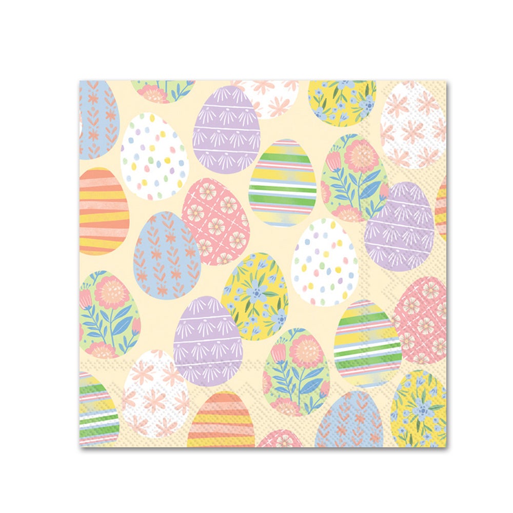 Easter Eggtravaganza Paper Beverage Napkins