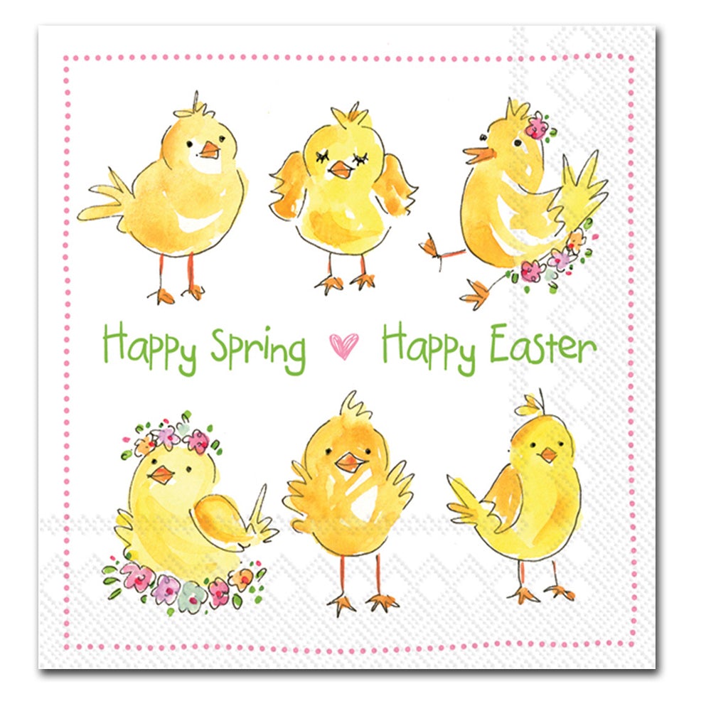 Easter Chicks Paper Luncheon Napkins by Rosanne Beck
