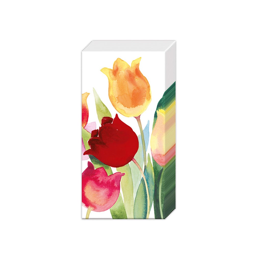 Spring Tulips Paper Pocket Tissues