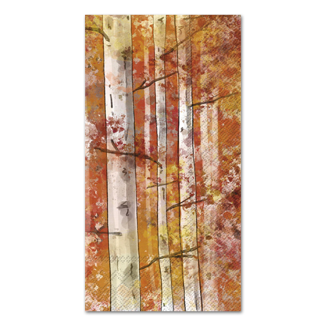 Autumn Birch Paper Guest Towels - Buffet Napkins