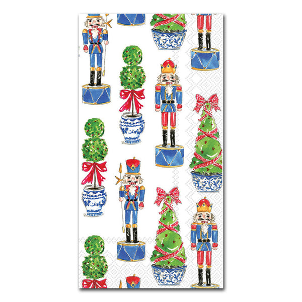 Napkins2go Nutcrackers & Holiday Topiary Guest Towels