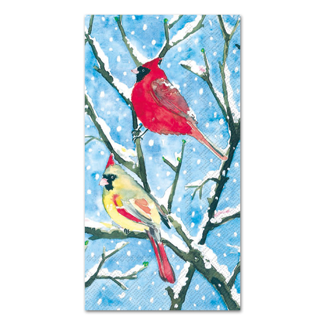 Winter Birds Paper Guest Towels - Buffet Napkins