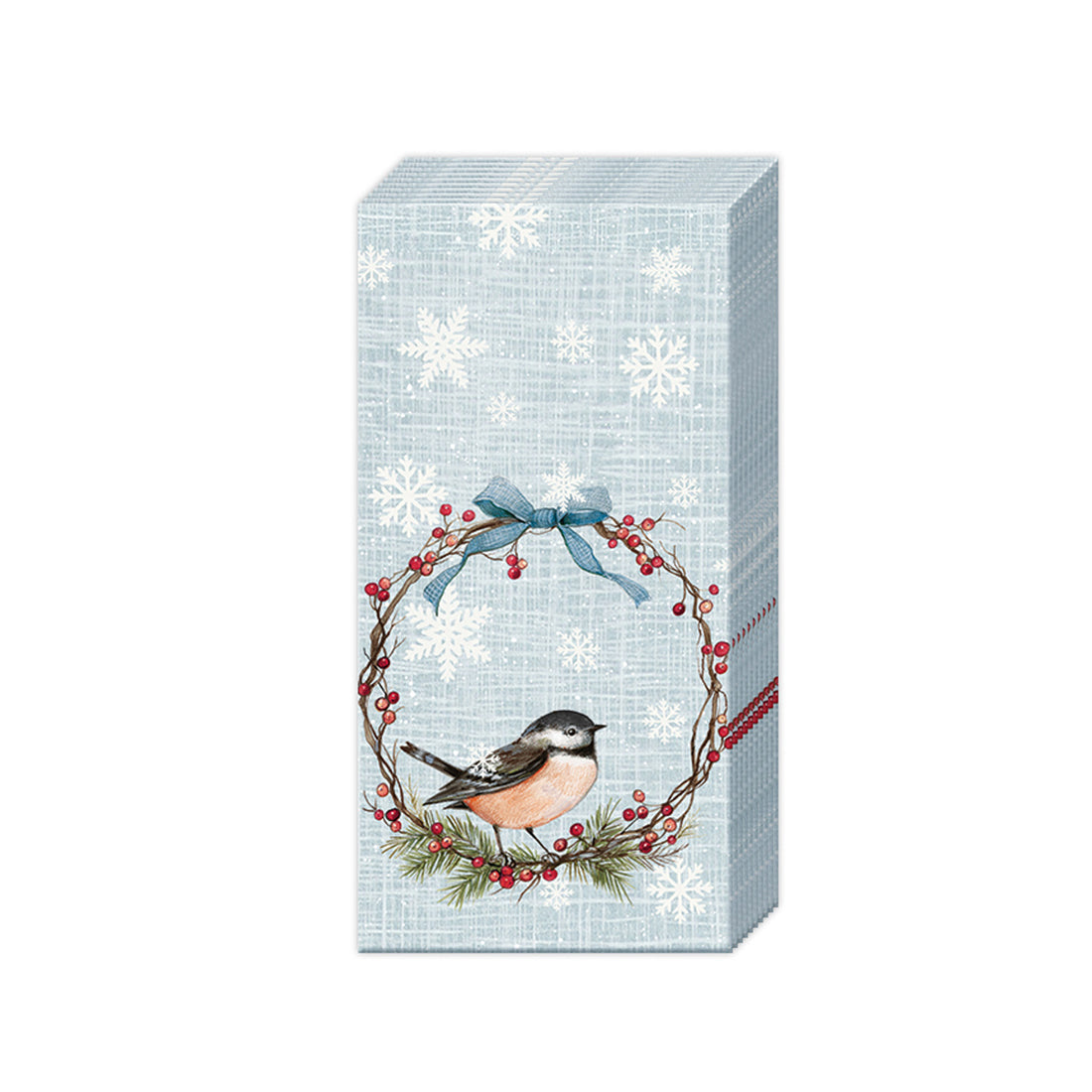 Holiday Chickadee Paper Pocket Tissues