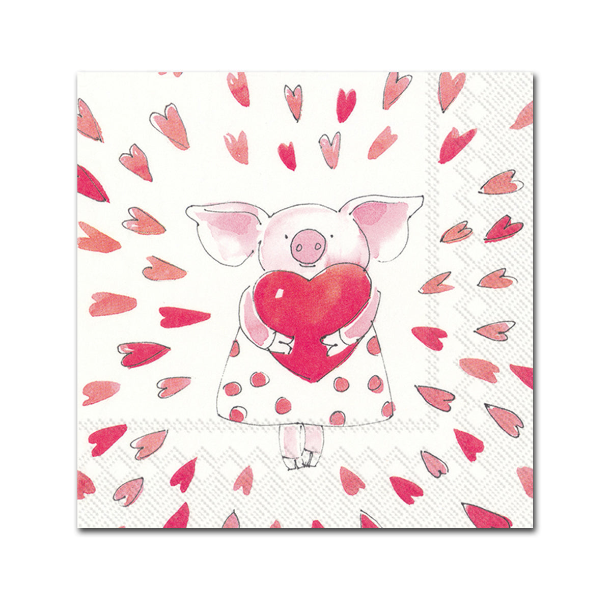 Piggy Love Paper Beverage Napkins