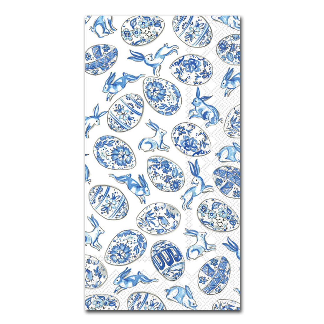 Blue & White Eggs Paper Guest Towels - Buffet Napkins