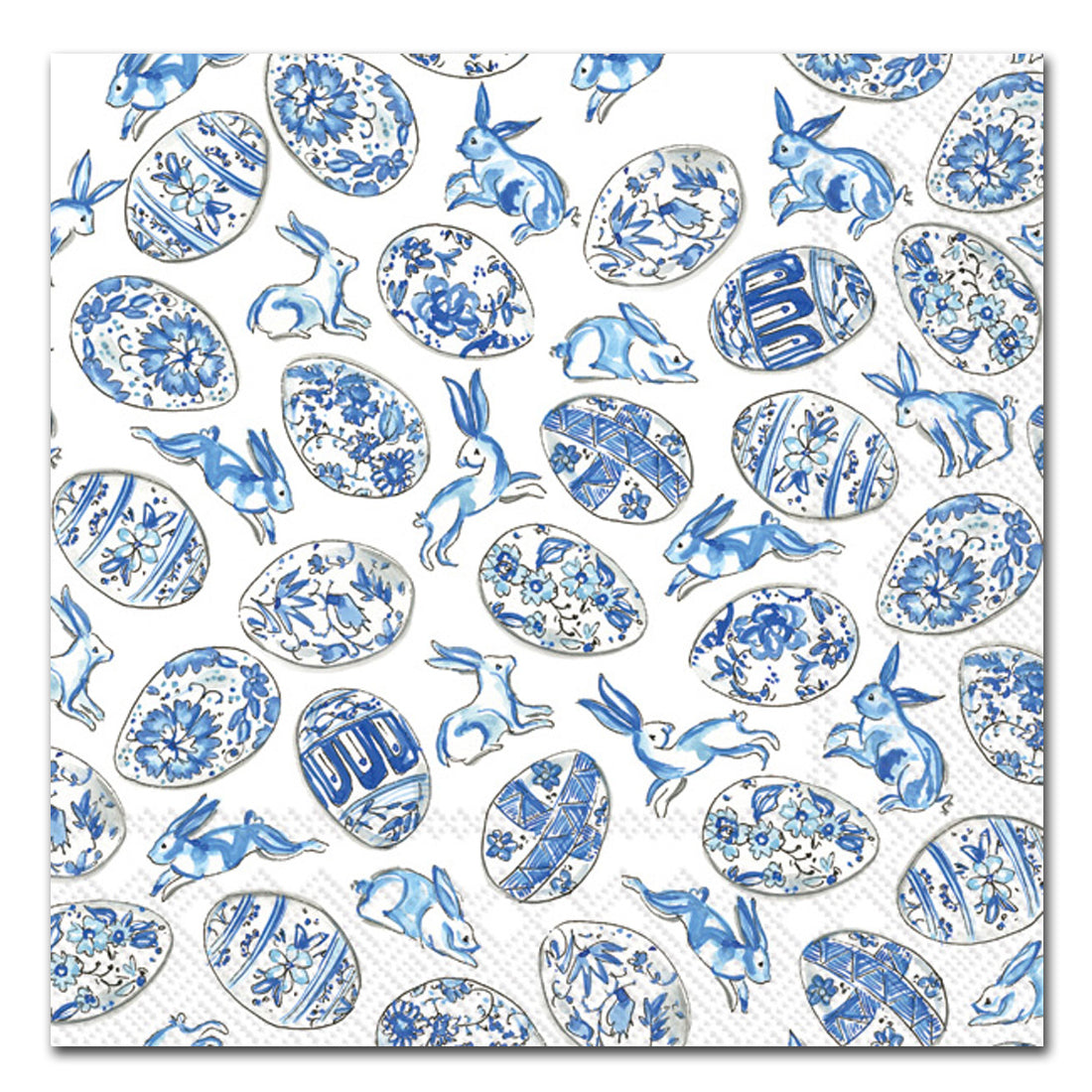 Blue & White Eggs Paper Luncheon Napkins