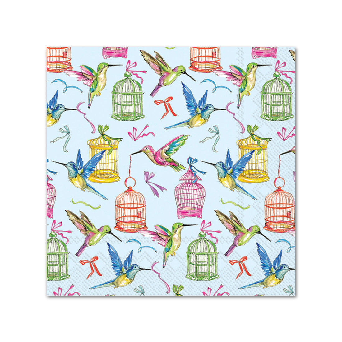 Birds and Gilded Cages Paper Beverage Napkins