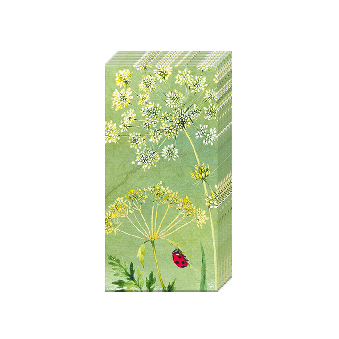 Ladybugs Floral Paper Pocket Tissues