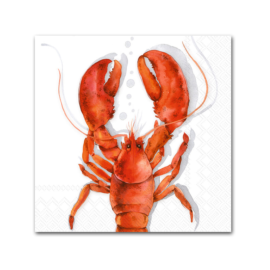 Lobster Coral Paper Beverage Napkins