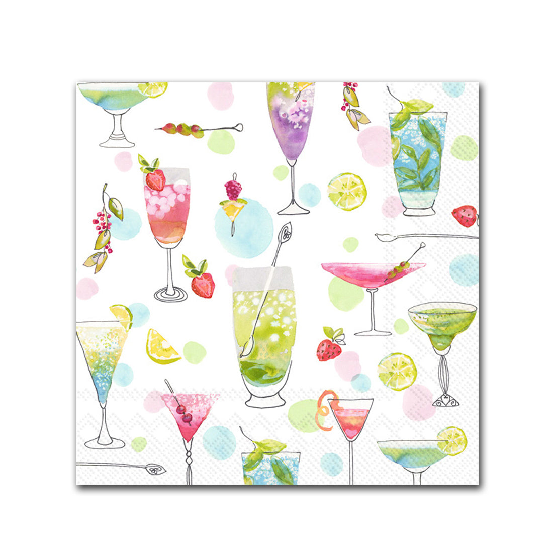 Ladies Cocktails Paper Beverage Napkins