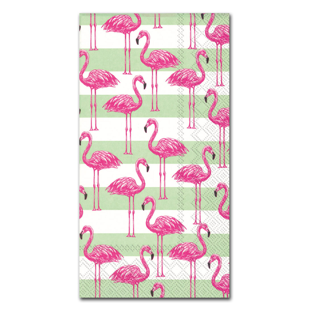 Flamingo Stripe Paper Guest Towels Buffet Napkins Napkins2go