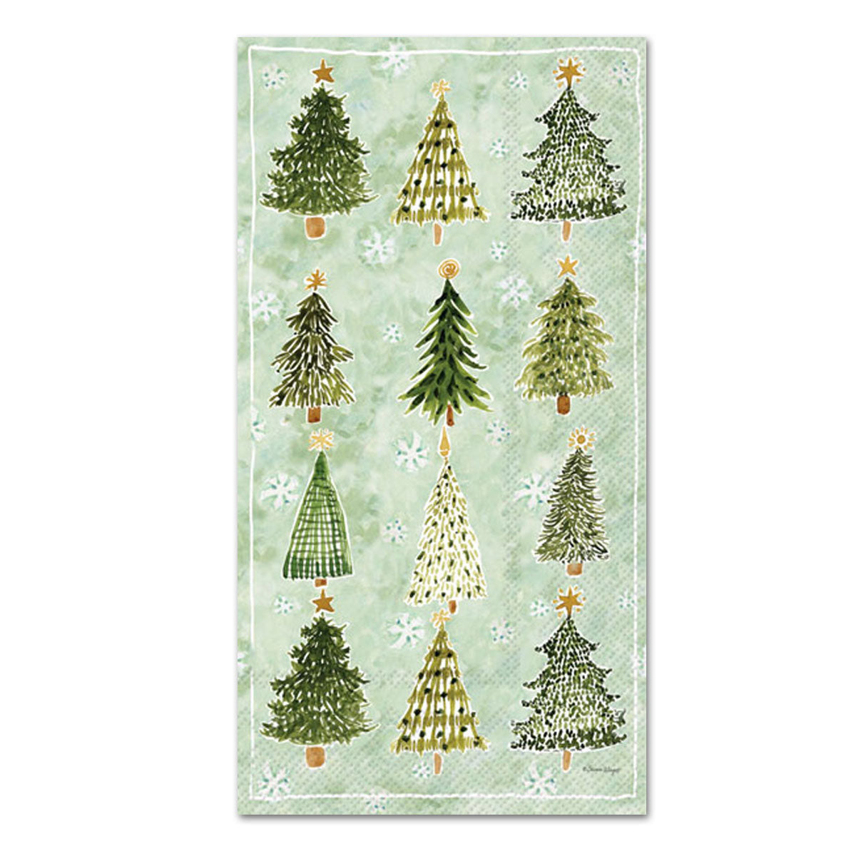 Christmas Tree Farm Paper Guest Towels - Buffet Napkins
