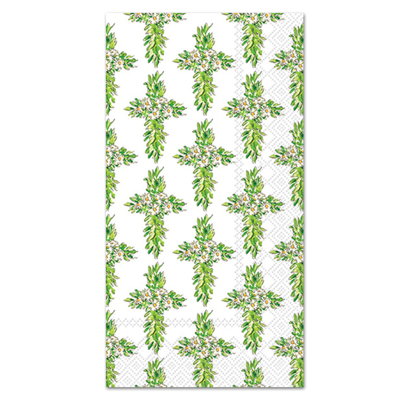 Floral Cross Paper Guest Towels - Buffet Napkins