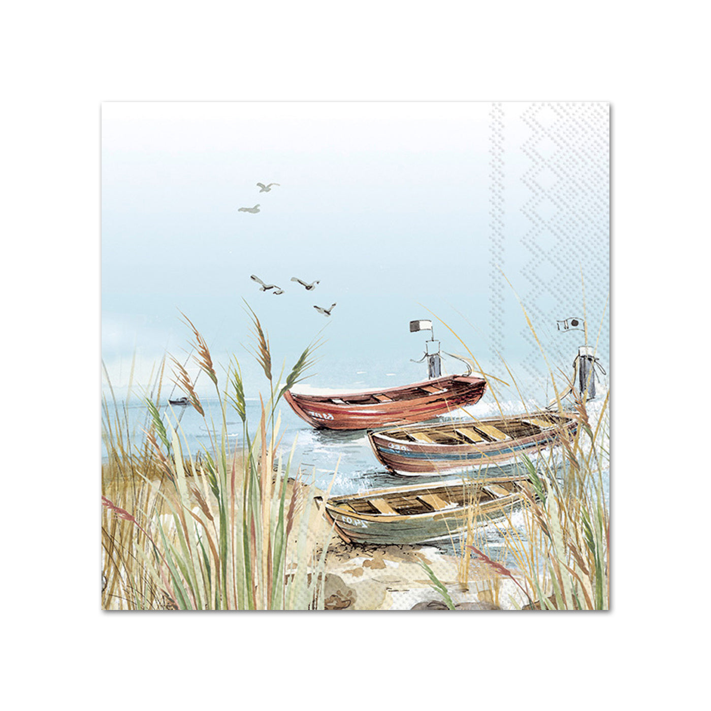 Water's Edge Boating Paper Beverage Napkins