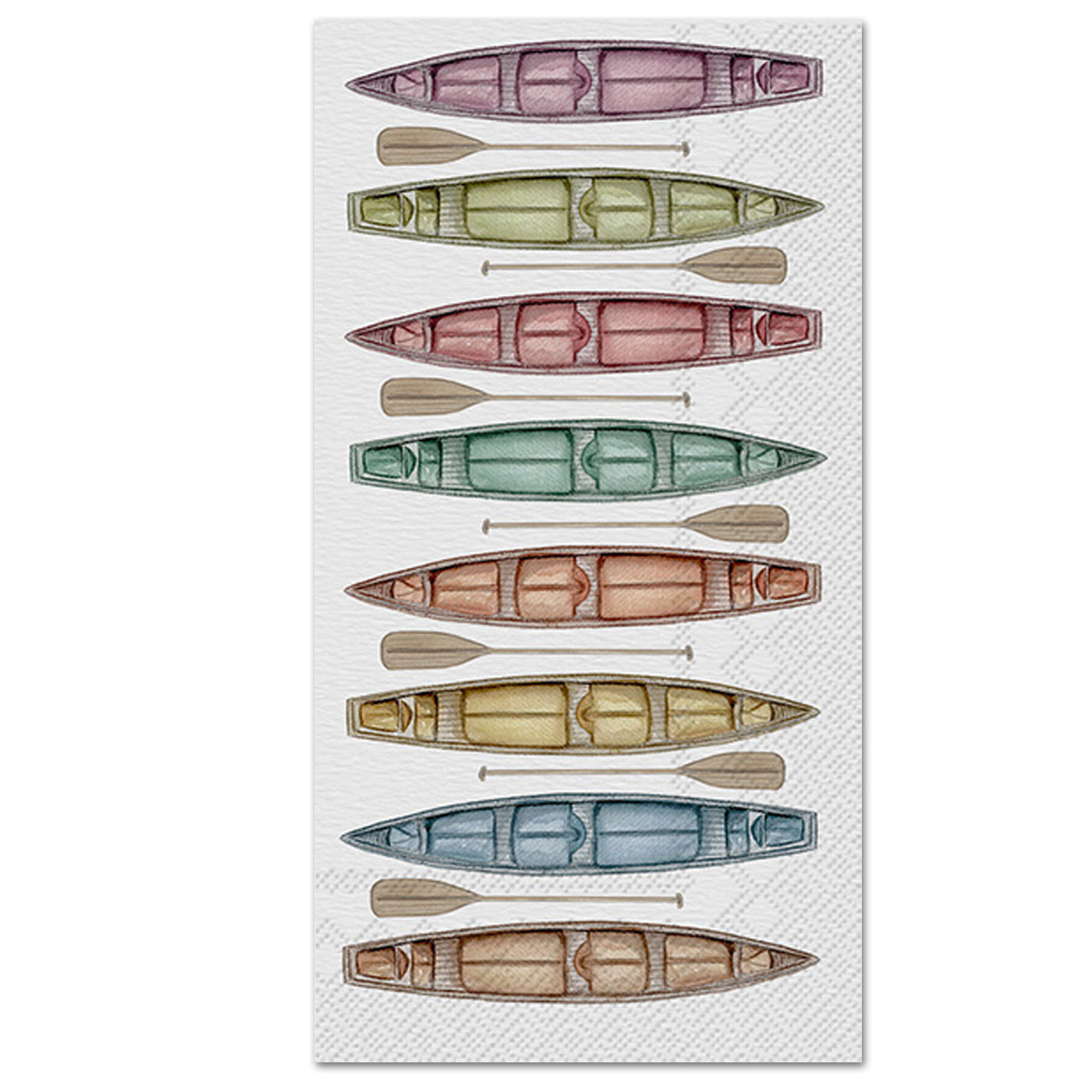 Colored Canoes Paper Guest Towels