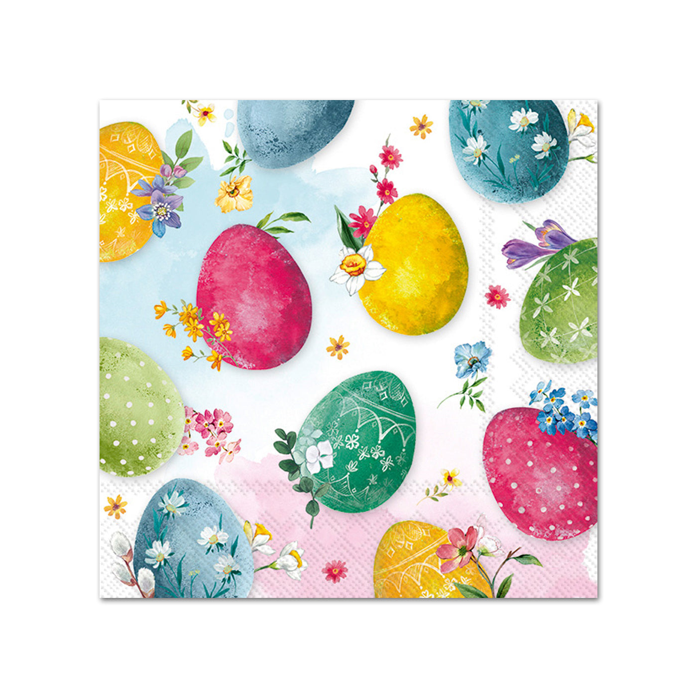 Painted Easter Eggs Paper Beverage Napkins
